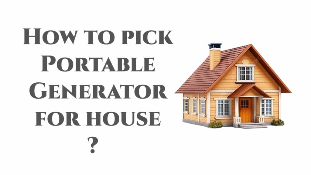 portable generator for house