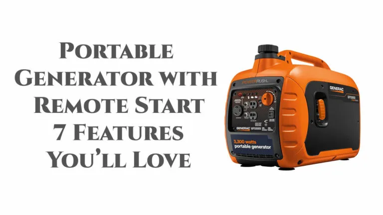portable generator with remote start